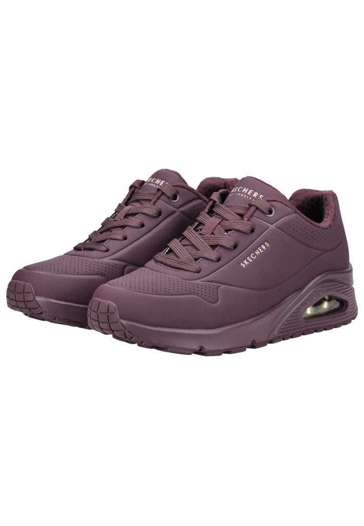 Skechers Sneaker Lederimitat Weinrot