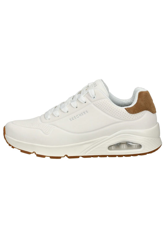 Skechers Sneaker Lederimitat Weiß/Braun