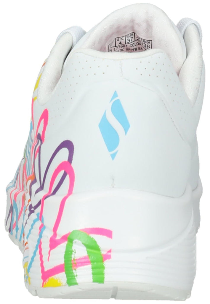 Skechers Sneaker Lederimitat Weiß Kombi