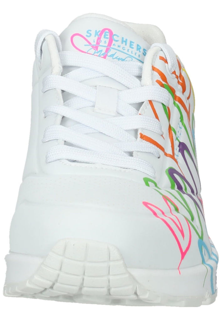 Skechers Sneaker Lederimitat Weiß Kombi