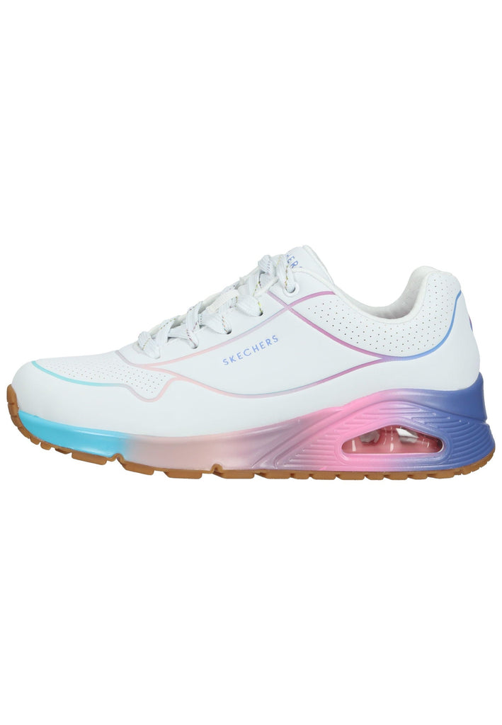 Skechers Sneaker Lederimitat Weiß Kombi