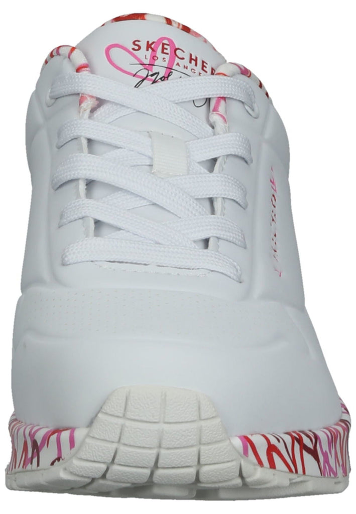 Skechers Sneaker Lederimitat Weiß/Rosa