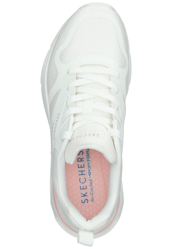 Skechers Sneaker Lederimitat Weiß/Rosa