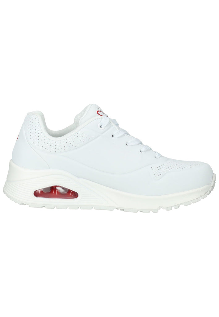 Skechers Sneaker Lederimitat Weiß/Rot