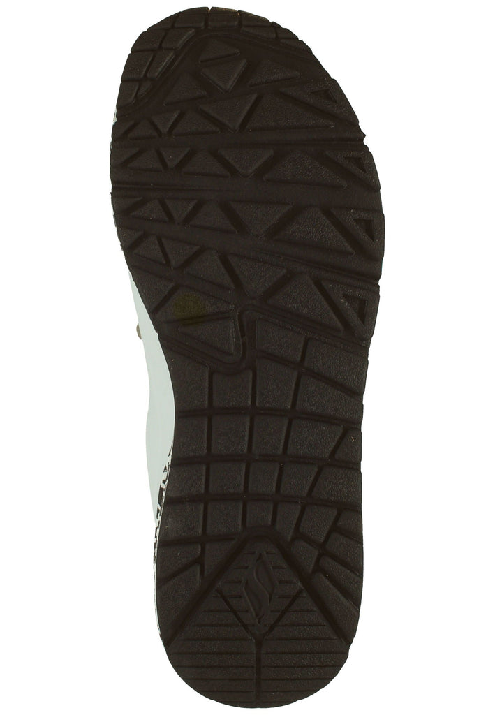 Skechers Sneaker Lederimitat Weiß/Schwarz