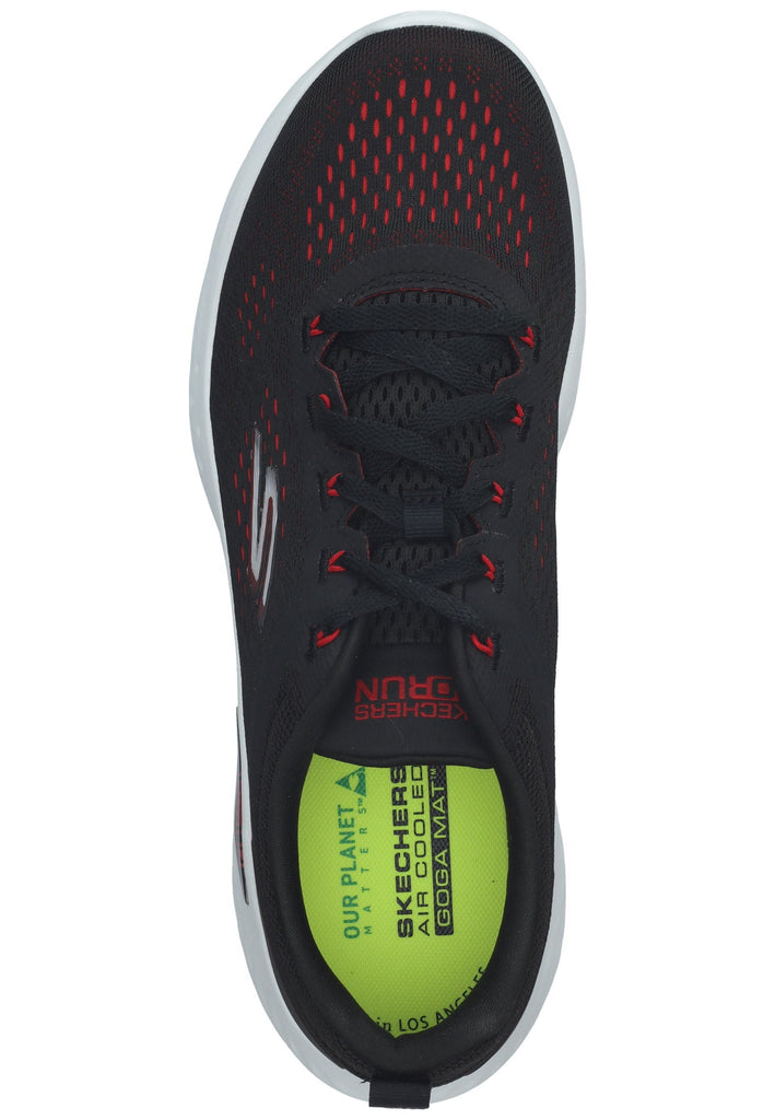 Skechers Sneaker Mesh Schwarz/Rot