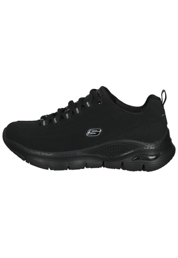 Sneaker Skechers Sneaker Leder Schwarz