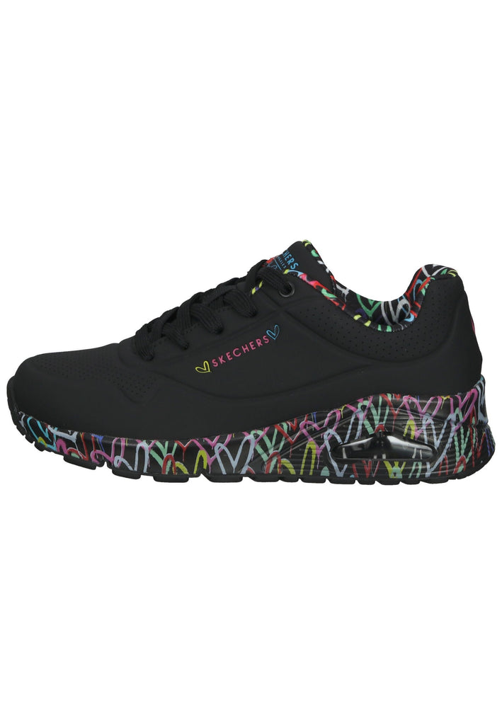 Sneaker Skechers Sneaker Lederimitat Schwarz