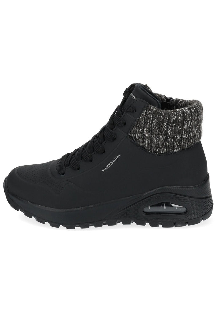 Sneaker Skechers Sneaker Lederimitat Schwarz Warmfutter