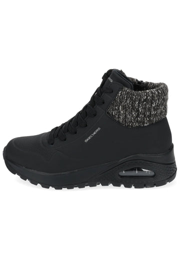 Sneaker Skechers Sneaker Lederimitat Schwarz Warmfutter