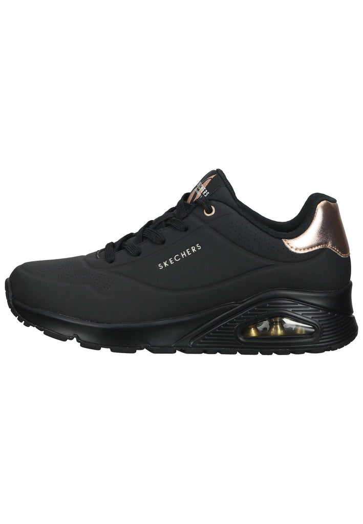Sneaker Skechers Sneaker Lederimitat/Textil Schwarz/Schwarz