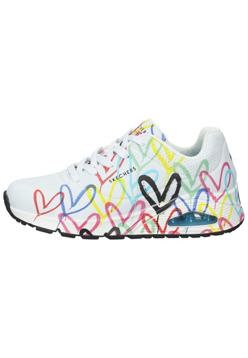 Sneaker Skechers Sneaker Lederimitat Weiß