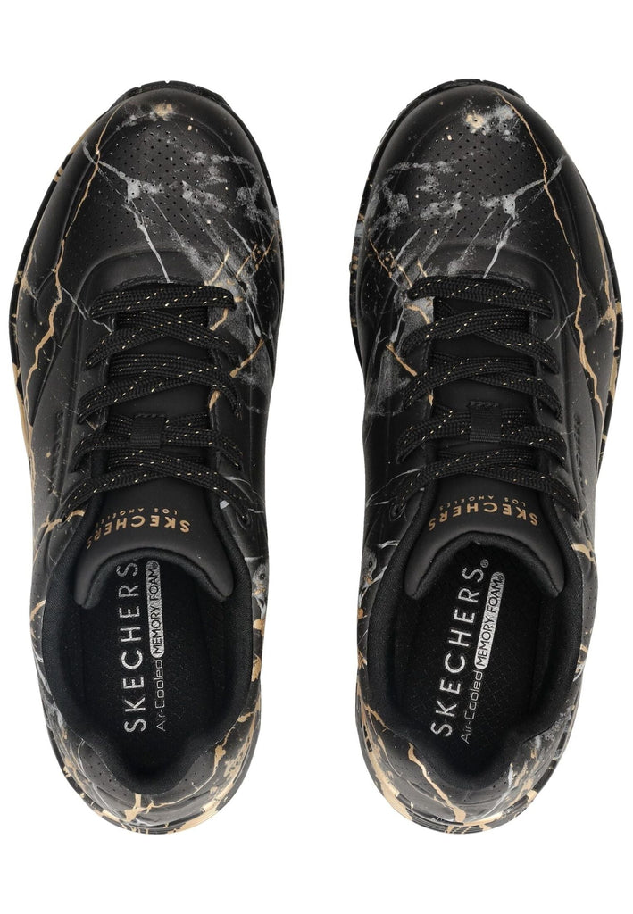 Skechers Sneaker Synthetik Schwarz/Gold