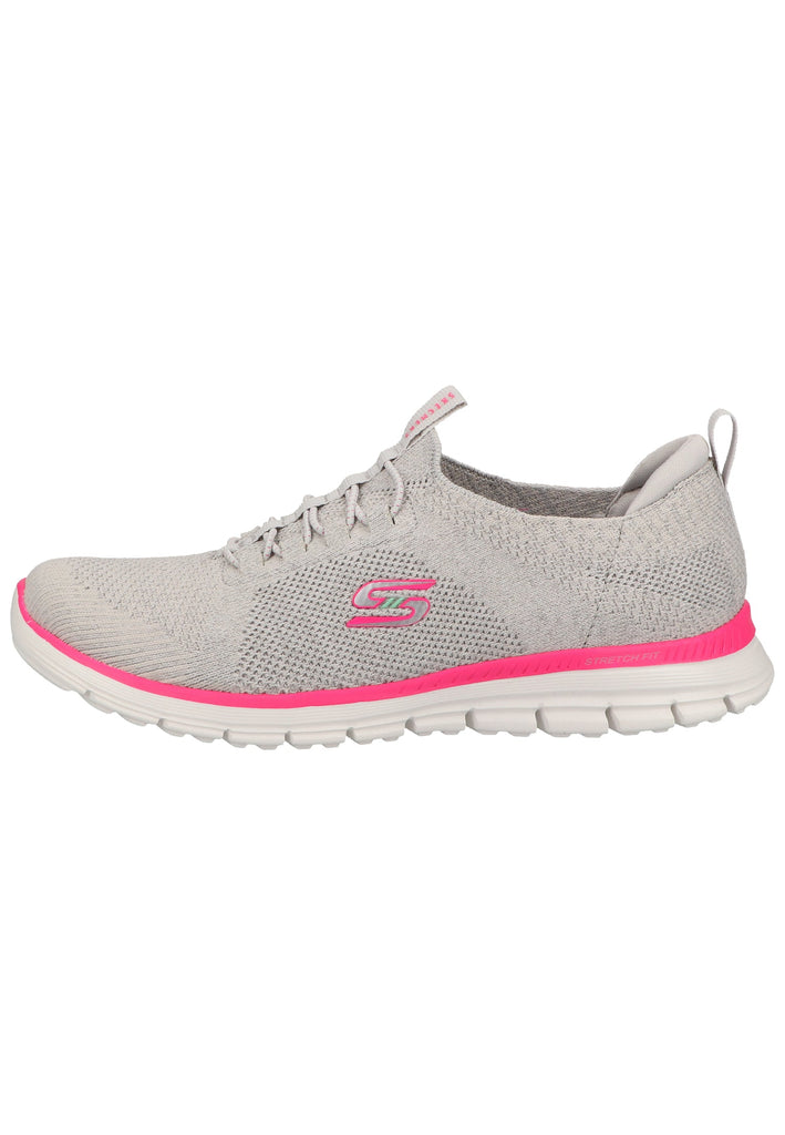 Skechers Sneaker Textil Grau/Pink