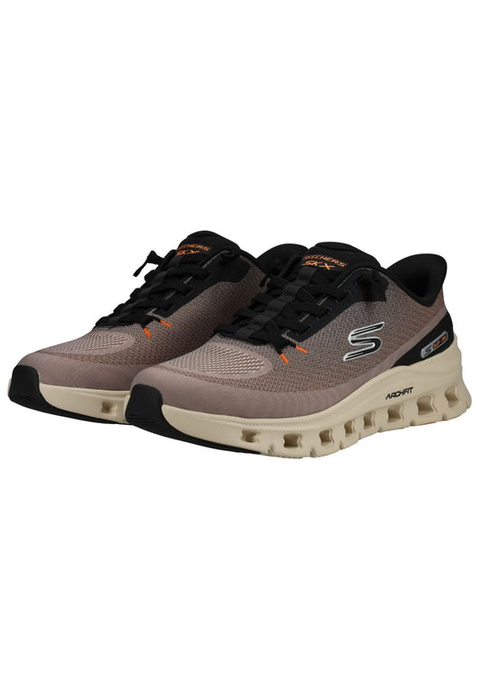Skechers Sneaker Textil Grau/Schwarz