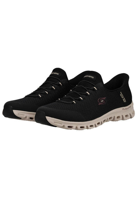 Skechers Sneaker Textil Schwarz/Weiß