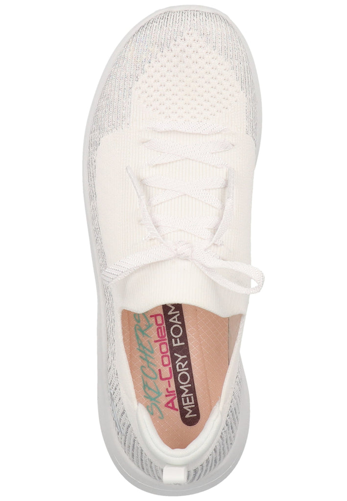 Skechers Sneaker Textil Weiß/Silber
