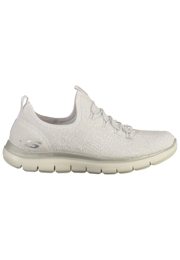 Skechers Sneaker Textil Weiß/Silber