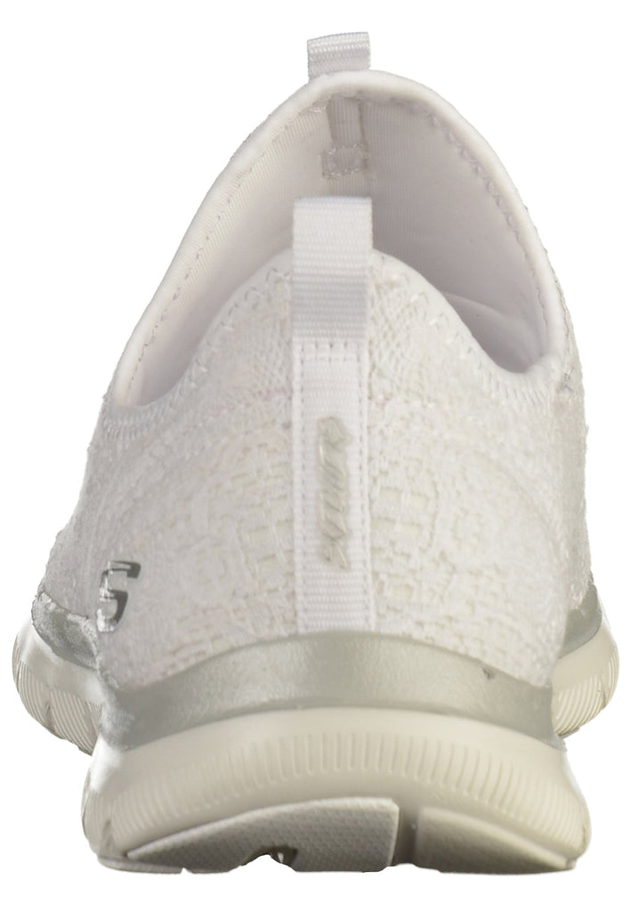 Skechers Sneaker Textil Weiß/Silber