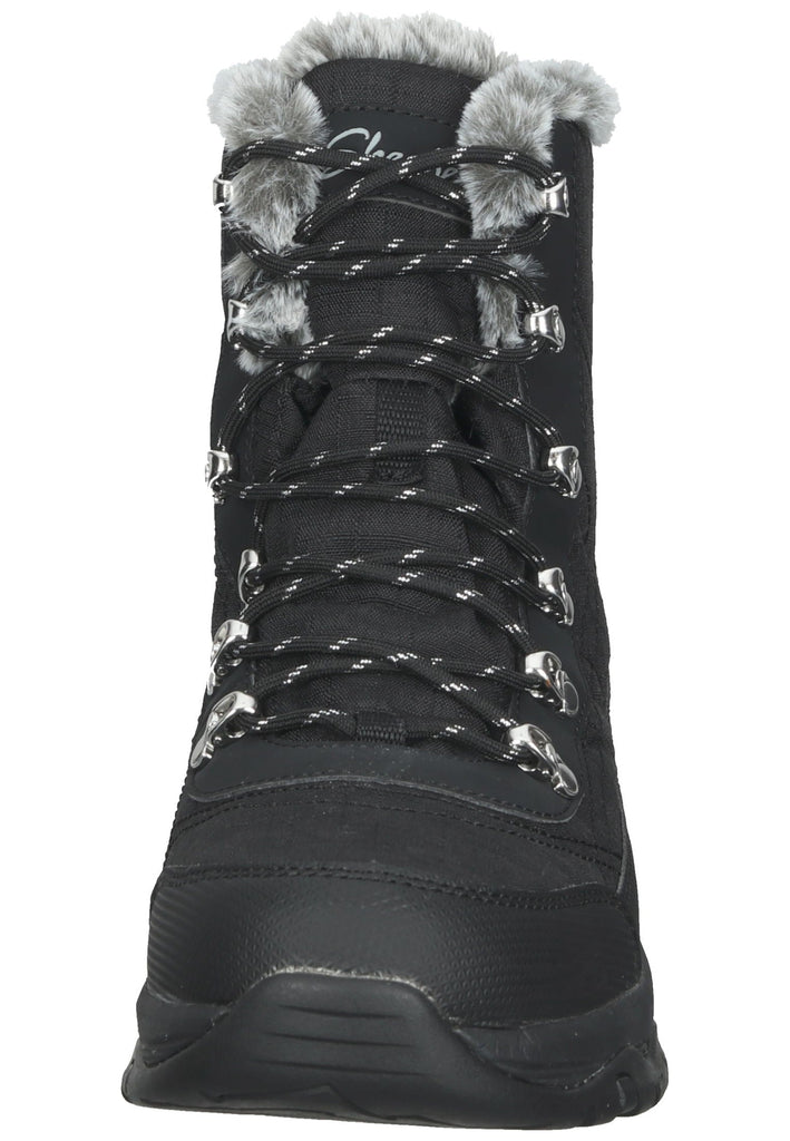Skechers Stiefel Lederimitat Schwarz Warmfutter