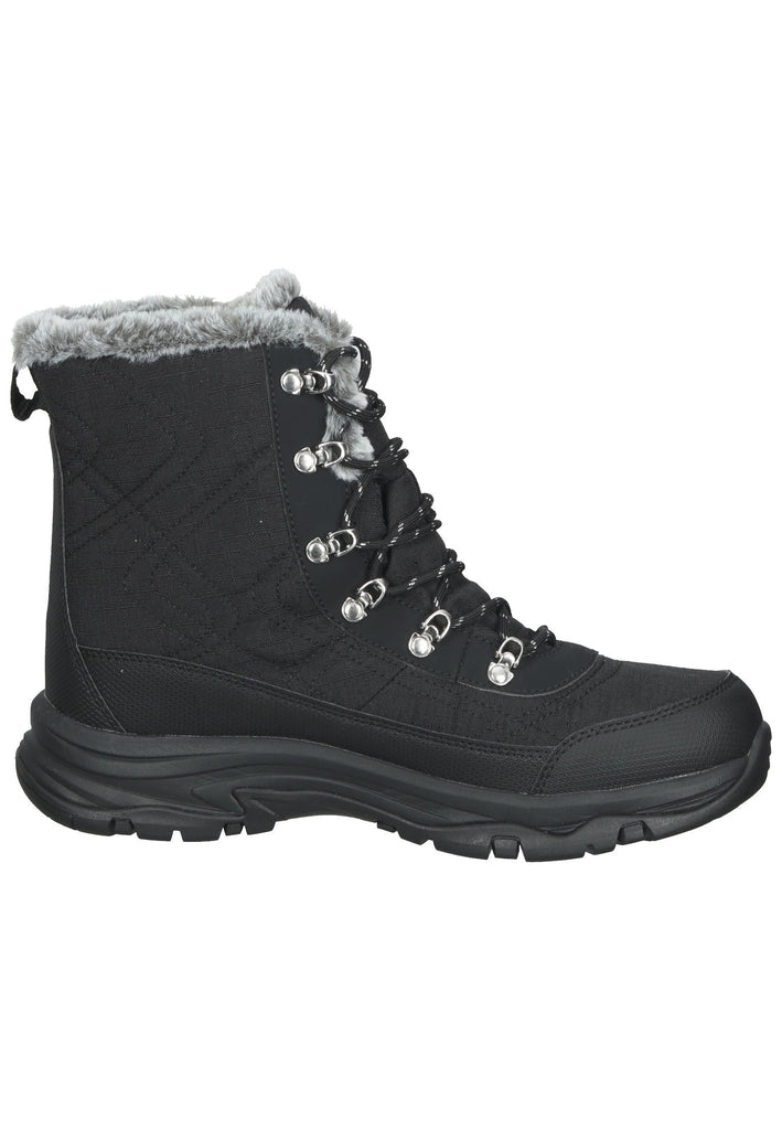 Skechers Stiefel Lederimitat Schwarz Warmfutter