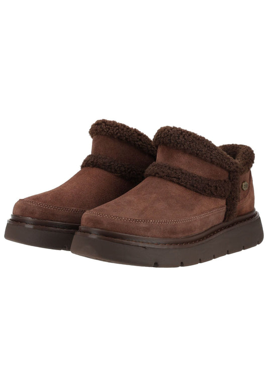 Skechers Stiefelette Leder Chocolate Warmfutter