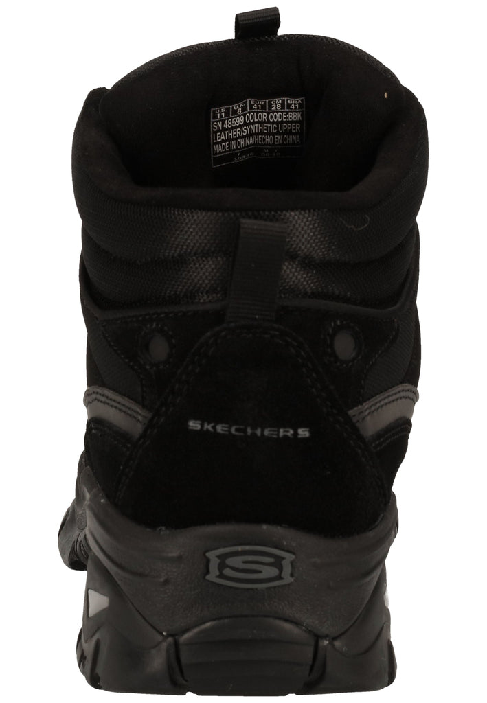 Skechers Stiefelette Leder Schwarz