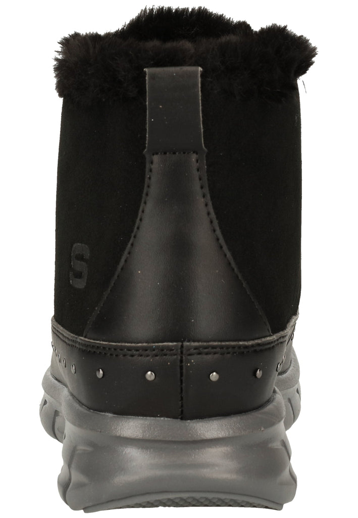 Skechers Stiefelette Leder Schwarz