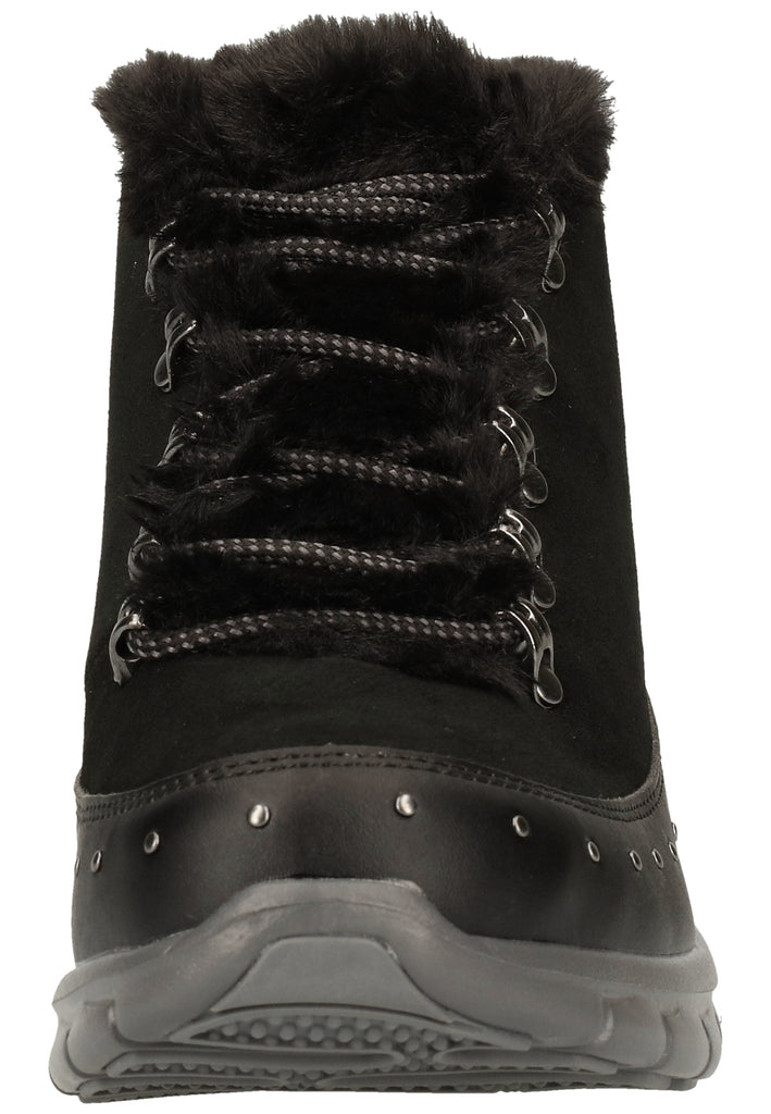 Skechers Stiefelette Leder Schwarz