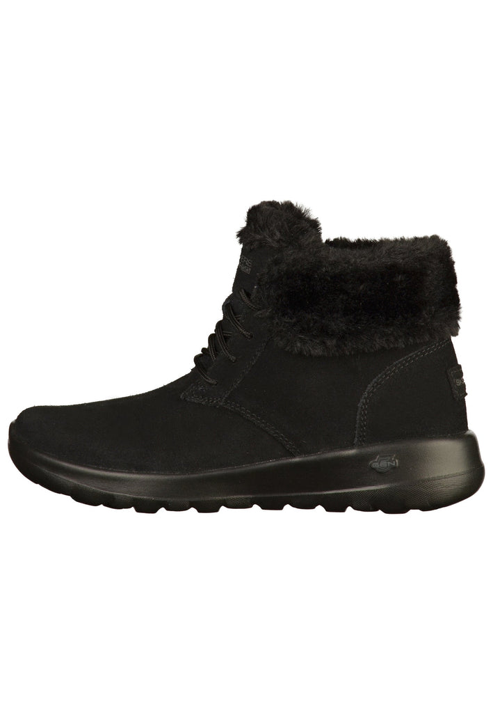 Skechers Stiefelette Leder Schwarz