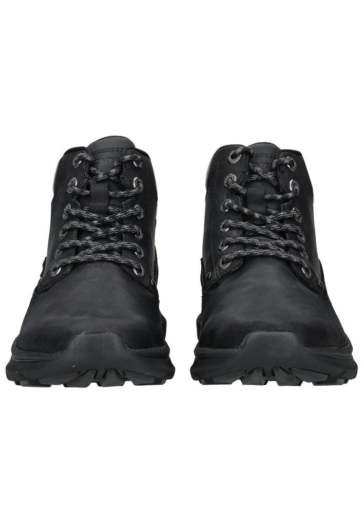 Skechers Stiefelette Leder Schwarz