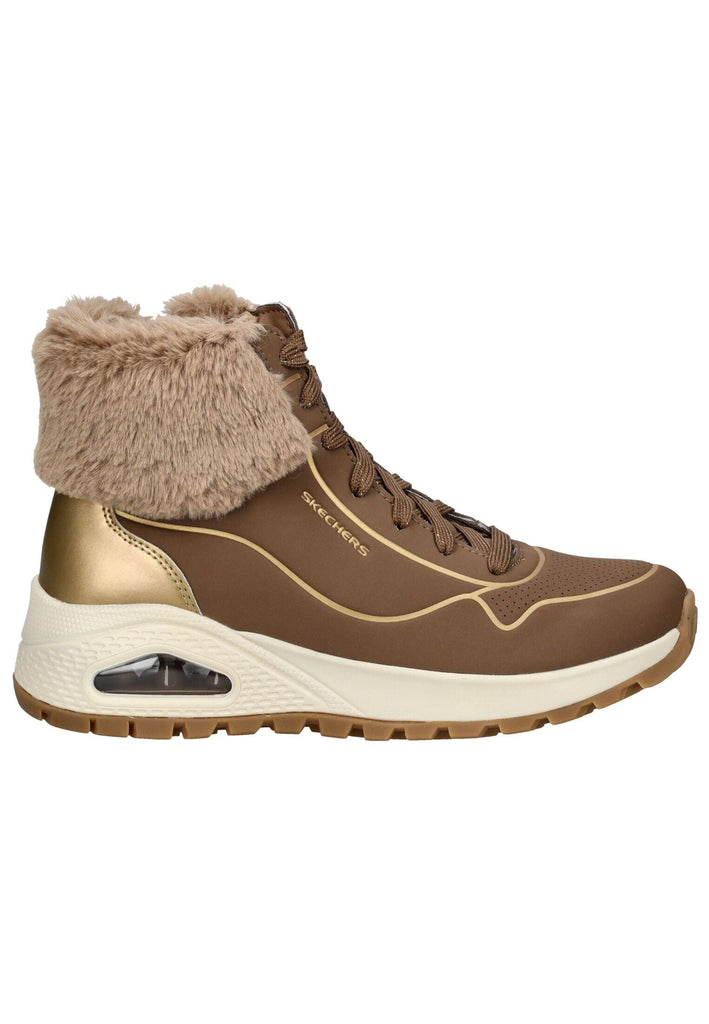 Skechers Stiefelette Lederimitat/Textil Grau