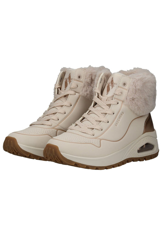 Skechers Stiefelette Lederimitat/Textil Hellbeige