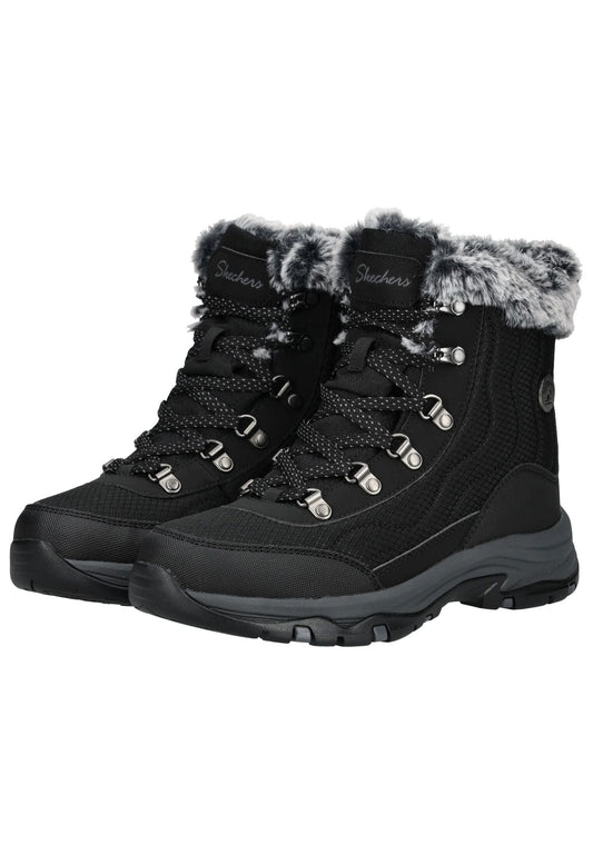 Skechers Stiefelette Lederimitat/Textil Schwarz