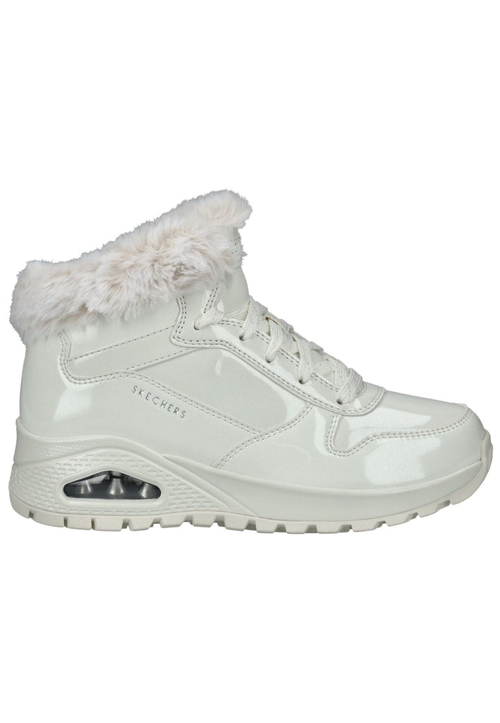 Skechers Stiefelette Lederimitat/Textil Weiß Warmfutter