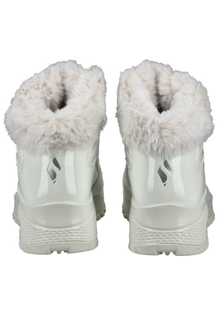 Skechers Stiefelette Lederimitat/Textil Weiß Warmfutter