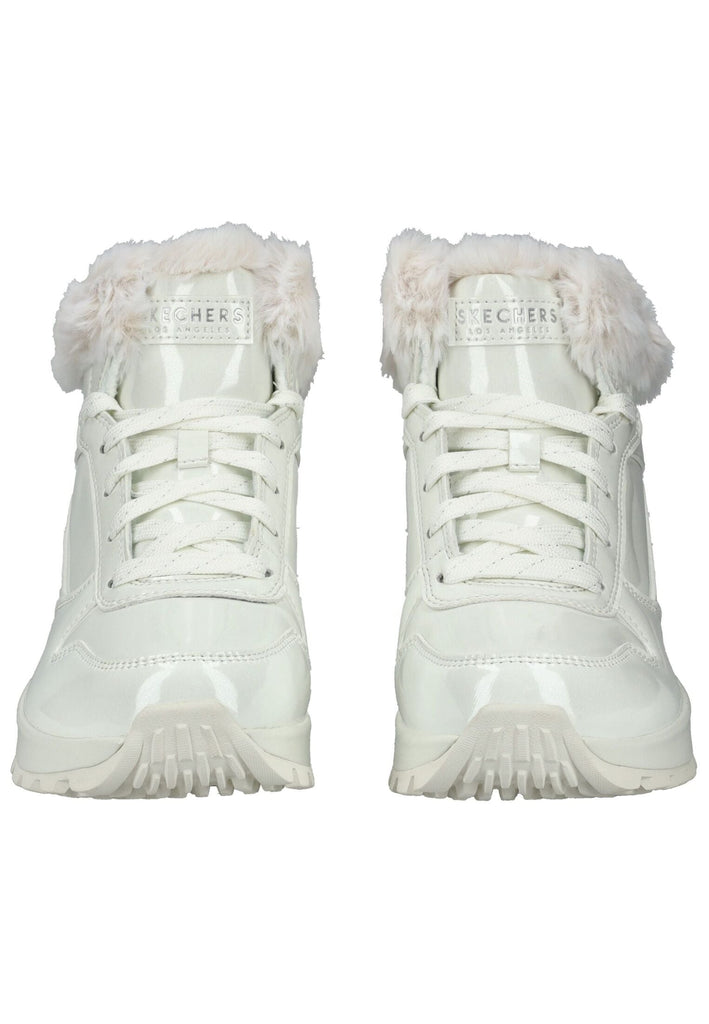 Skechers Stiefelette Lederimitat/Textil Weiß Warmfutter