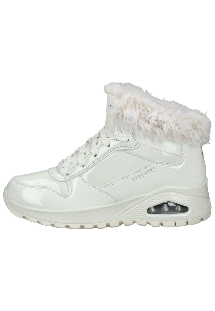Skechers Stiefelette Lederimitat/Textil Weiß Warmfutter