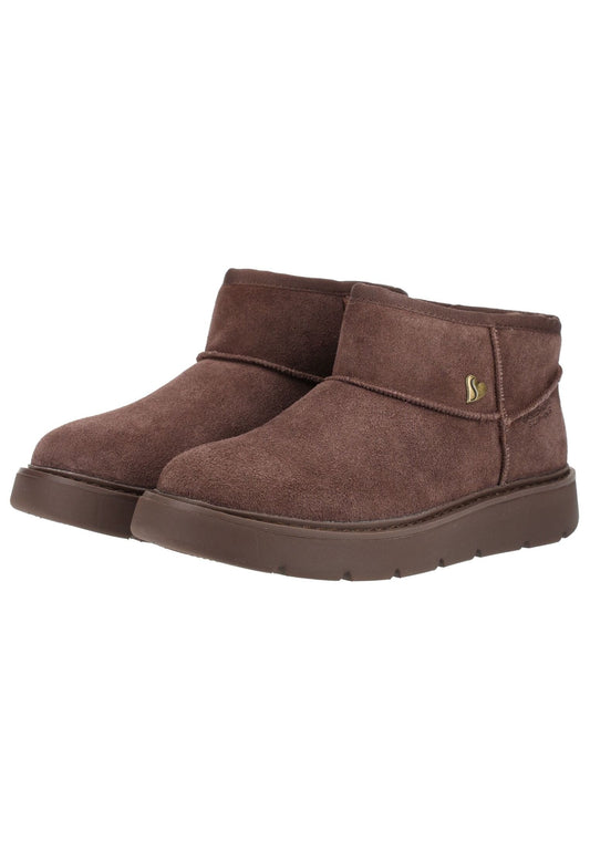 Skechers Stiefelette Veloursleder Chocolate Warmfutter