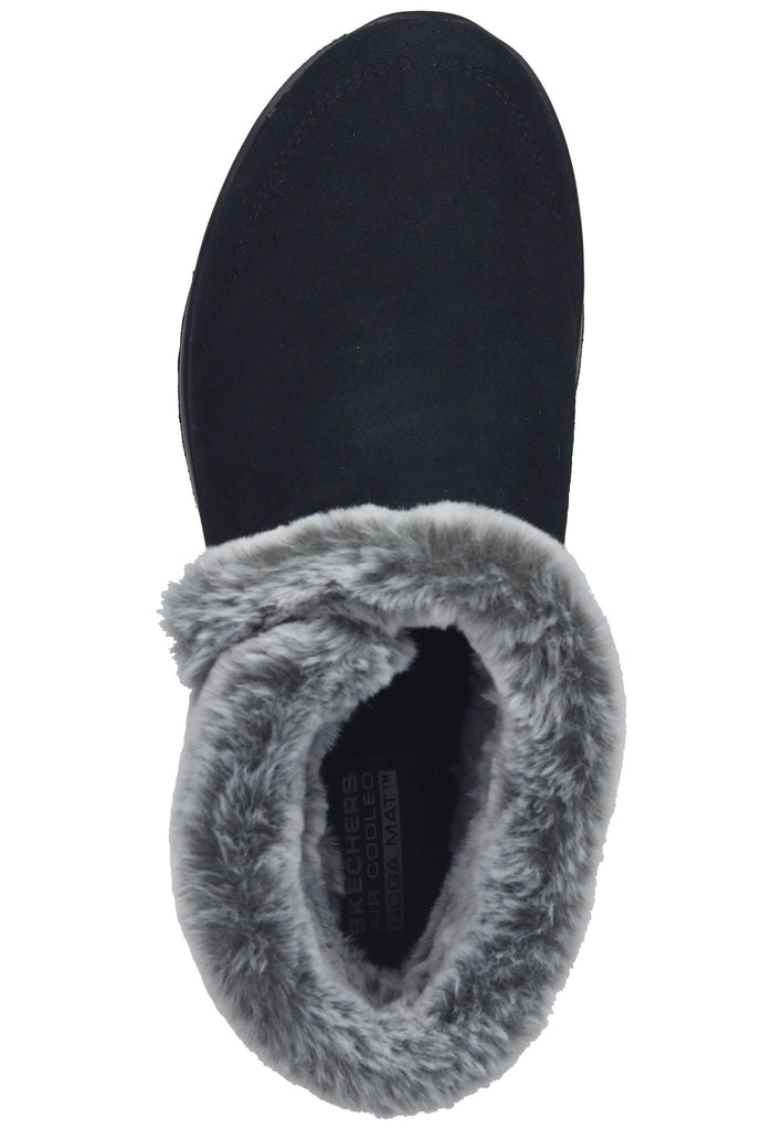 Skechers Stiefelette Veloursleder Schwarz Warmfutter