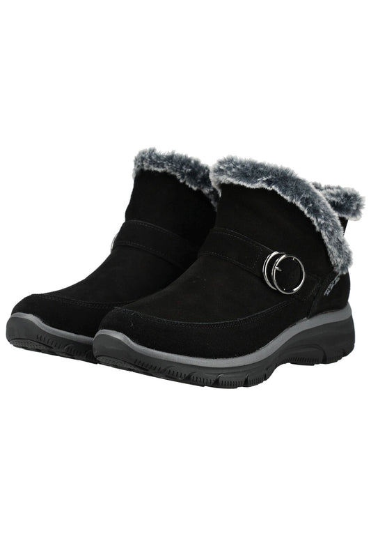 Skechers Stiefelette Veloursleder Schwarz Warmfutter