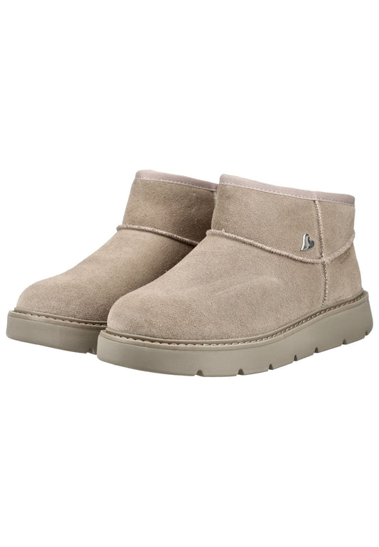 Skechers Stiefelette Veloursleder Taupe Warmfutter