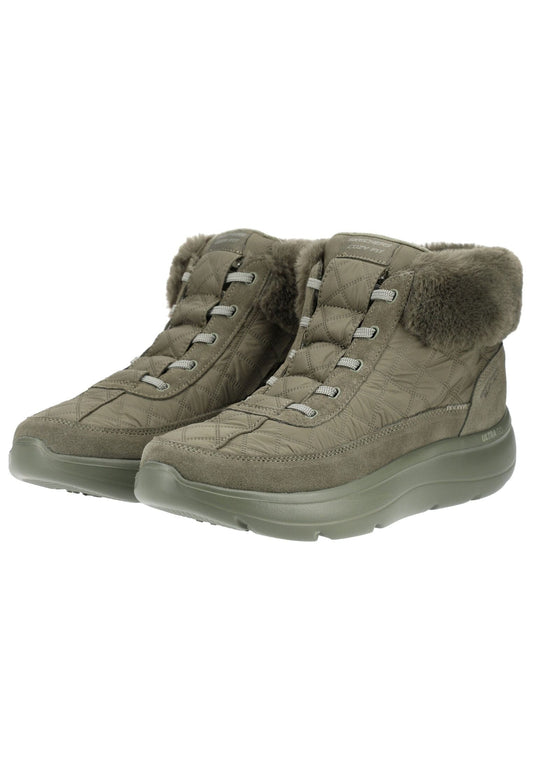 Skechers Stiefelette Veloursleder/Textil Oliv Warmfutter