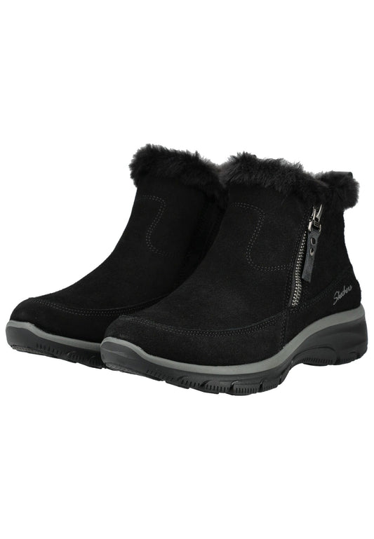 Skechers Stiefelette Veloursleder/Textil Schwarz Warmfutter