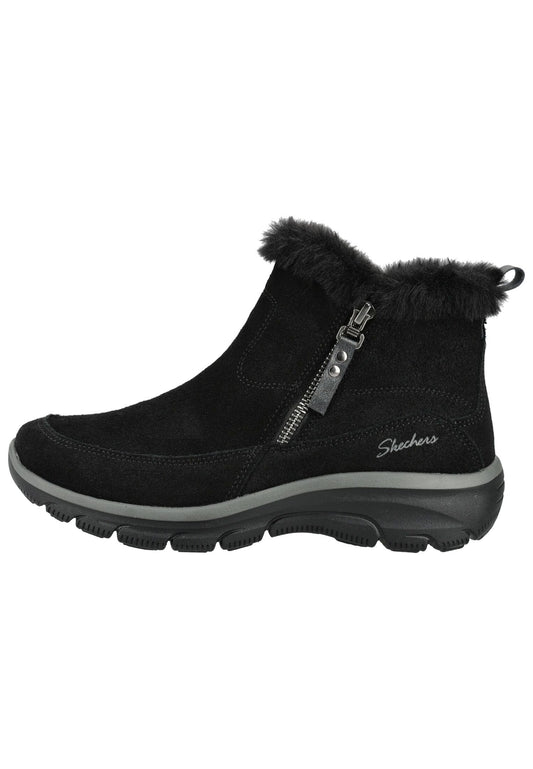 Skechers Stiefelette Veloursleder/Textil Schwarz Warmfutter