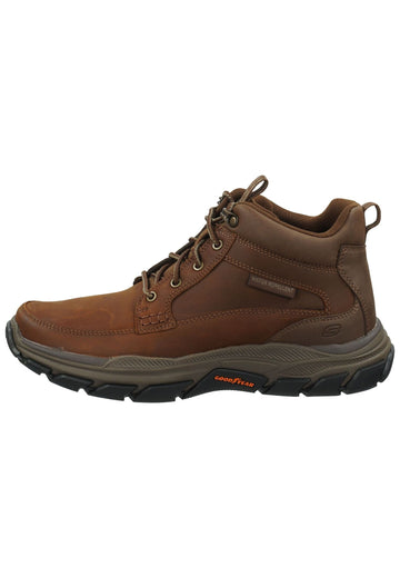 Stiefeletten Skechers Stiefelette Leder Braun