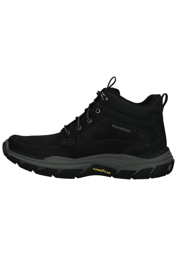 Stiefeletten Skechers Stiefelette Leder Schwarz