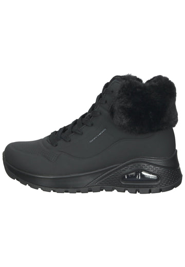 Stiefeletten Skechers Stiefelette Lederimitat Schwarz