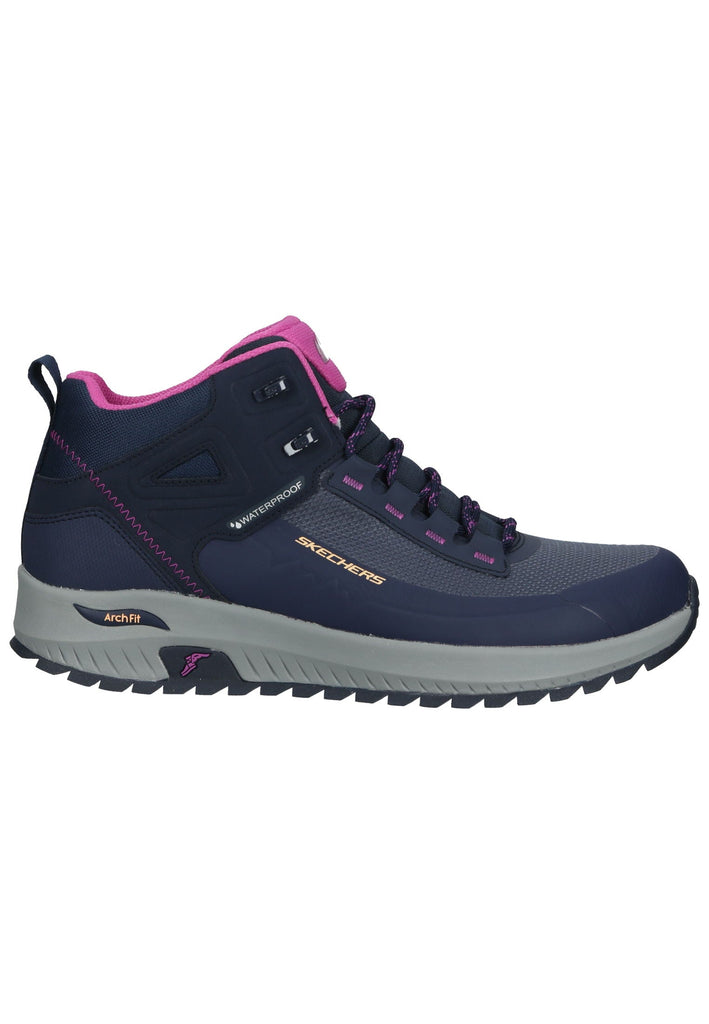 Skechers Wanderschuhe Leder Blau/Rot