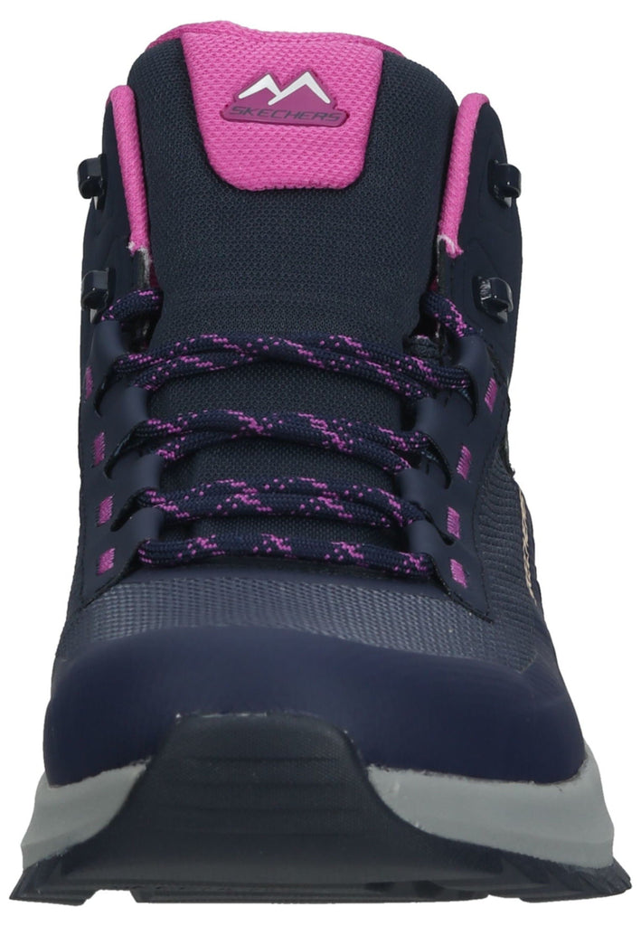 Skechers Wanderschuhe Leder Blau/Rot